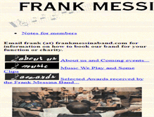 Tablet Screenshot of frankmessinaband.org